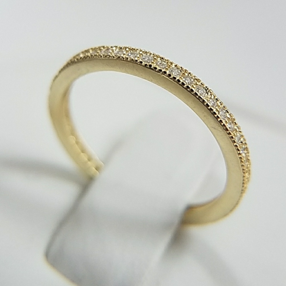 Gold plated Eternity Wedding Band size 4 5 9 - Picture 6 of 7